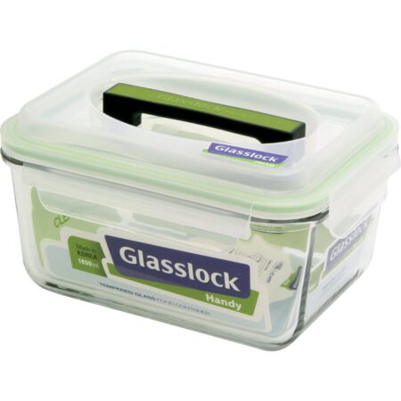 Glasslock RP518 Rectangle Oven Safe Food Glass Container, 1100-ML (37-Ounce  or 4½-Cups)
