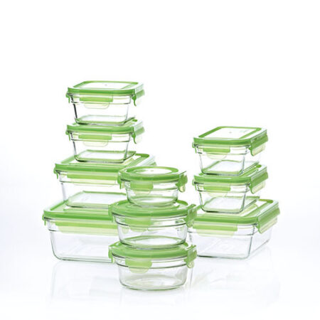 Snapware Glasslock Glass Storage Containers with Lids 18pc Set Nesting –  Capital Books and Wellness
